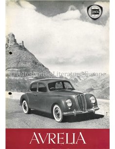 1952 LANCIA AURELIA LIMOUSINE / COUPE DATENBLATT ENGLISCH