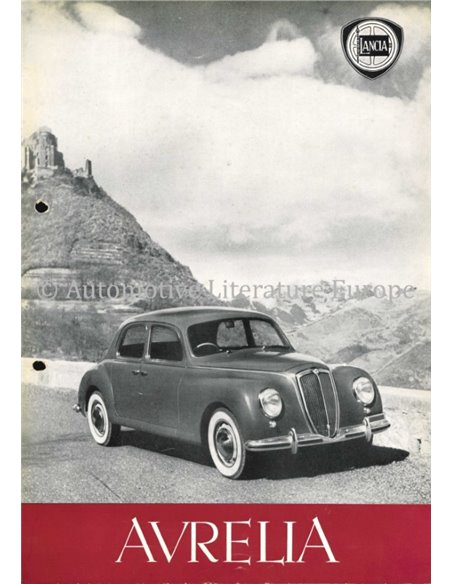 1952 LANCIA AURELIA LEAFLET ENGLISH