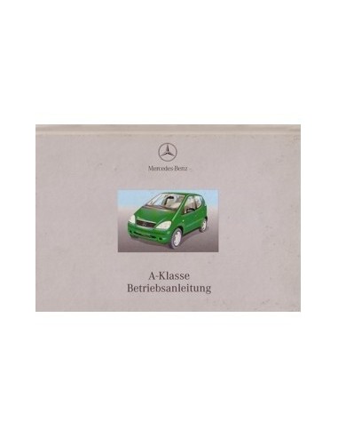 2000 MERCEDES BENZ A CLASS OWNERS MANUAL GERMAN
