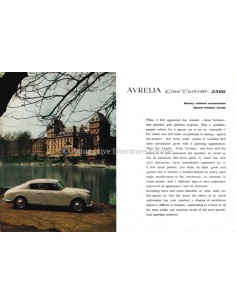 1958 LANCIA AURELIA GT 2500 DATENBLATT ENGLISCH 2
