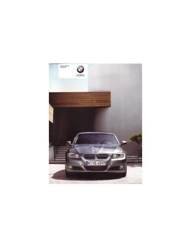 2008 BMW 3 SERIE INSTRUCTIEBOEKJE ENGELS