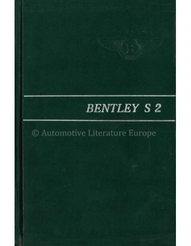 1959 BENTLEY S2 TYPE INSTRUCTIEBOEKJE ENGELS