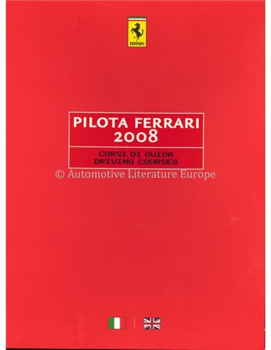 2008 FERRARI PILOTA BROCHURE ITALIAN / ENGLISH