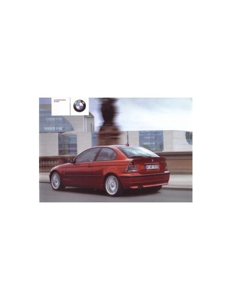 2001 BMW 3 SERIE COMPACT INSTRUCTIEBOEKJE DEENS