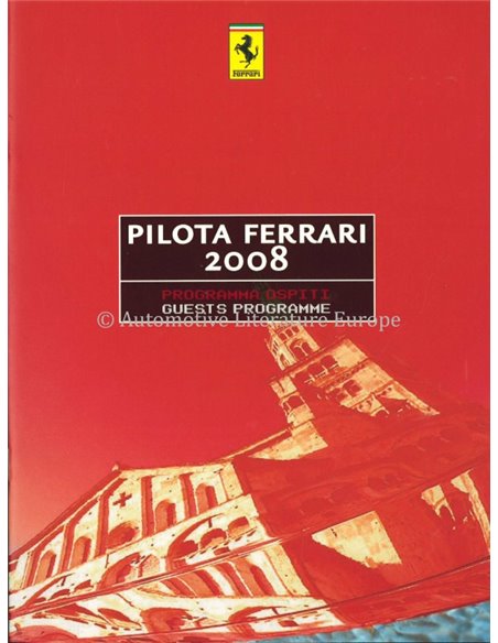 2008 FERRARI PILOTA BROCHURE ITALIAN / ENGLISH