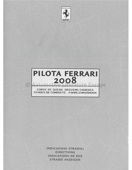 2008 FERRARI CLASSISCHE PROSPEKT ITALIENISCH / ENGLISCH