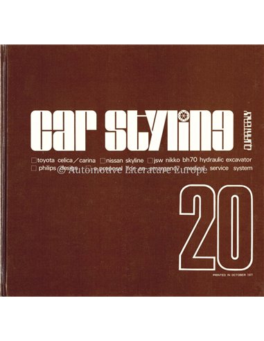 1977 CAR STYLING 20 - QUATERLY- HARDCOVER BUCH