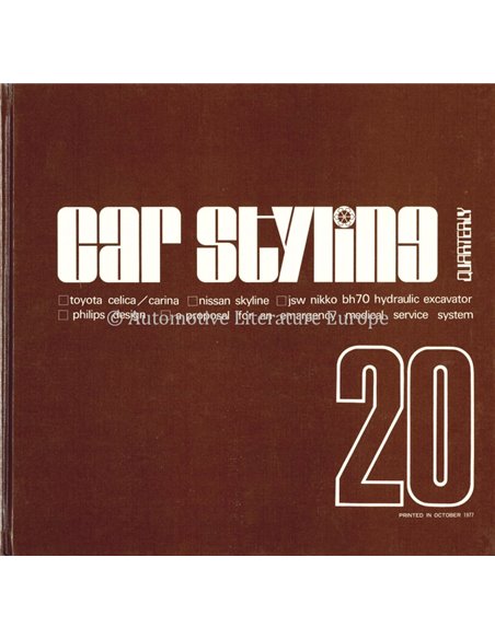 1977 CAR STYLING 20 - QUATERLY- HARDCOVER BUCH