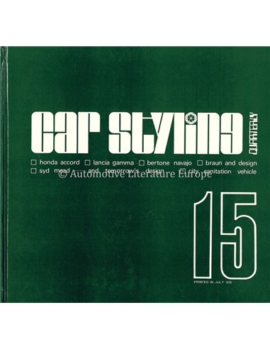 1976 CAR STYLING 15 - QUATERLY - HARDCOVER BOEK