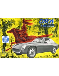 1963 OSCA 1600 GT FISSORE BROCHURE ITALIAN