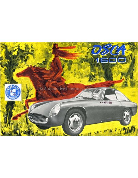1963 OSCA 1600 GT FISSORE BROCHURE ITALIAANS
