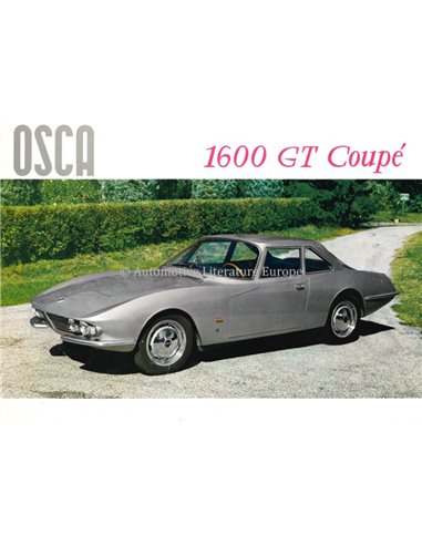 1963 OSCA 1600 GT COUPE BROCHURE ITALIAANS