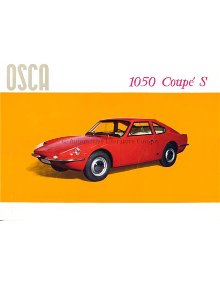 1963 OSCA 1050 BROCHURE ITALIAANS