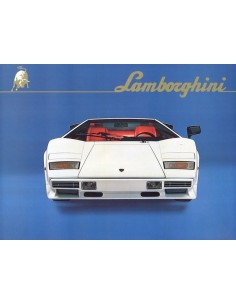 1982 LAMBORGHINI COUNTACH LP500 S BROCHURE