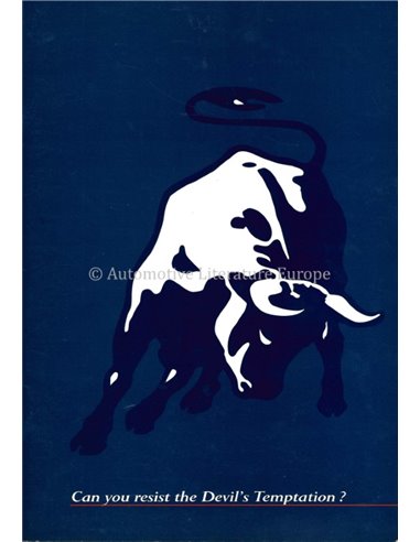 1996 LAMBORGHINI DIABLO SV-R PRESSEMAPPE GENF