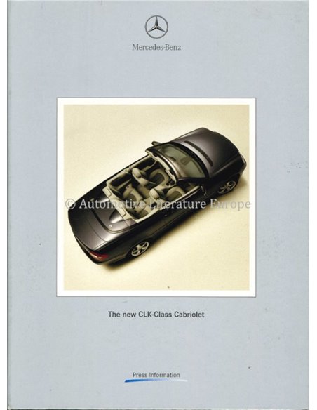 2003 MERCEDES BENZ GENEVE PROGRAMMA PERSMAP ENGELS