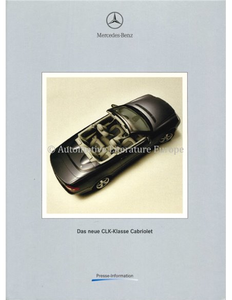 2003 MERCEDES BENZ GENEVA PRESSKIT GERMAN
