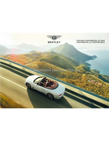 2019 BENTLEY CONTINENTAL GT CONVERTIBLE BROCHURE ENGLISH