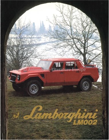 1987 LAMBORGHINI LM002 BROCHURE ITALIAN ENGLISH