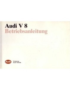 1988 AUDI V8 INSTRUCTIEBOEKJE DUITS