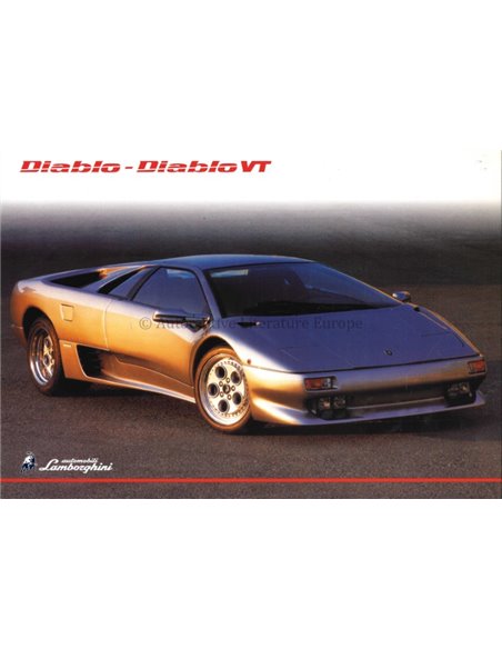 1998 LAMBORGHINI DIABLO PRESSKIT 