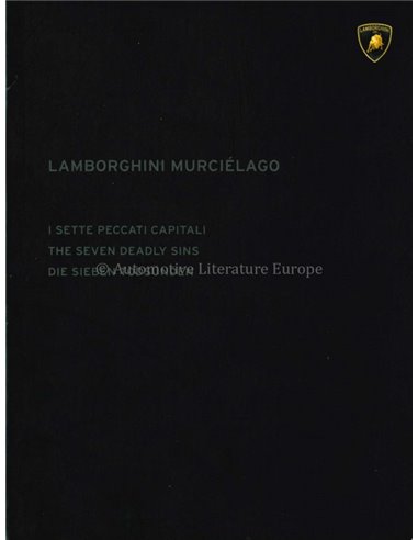 2002 LAMBORGHINI MURCIÉLAGO THE SEVEN DEADLY SINS BROCHURE 
