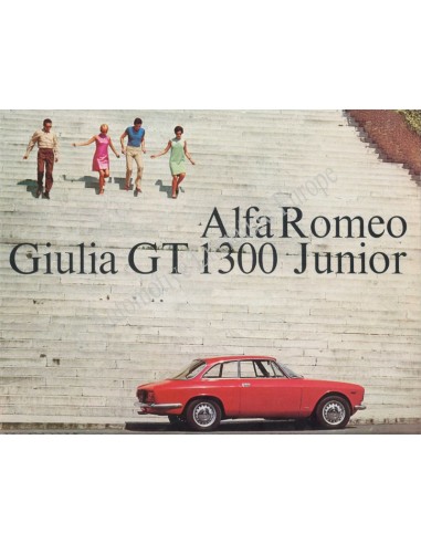 1967 ALFA ROMEO GIULIA GT 1300 JUNIOR BROCHURE ENGELS