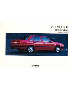 1992 VOLVO 850 OWNERS MANUAL DUTCH
