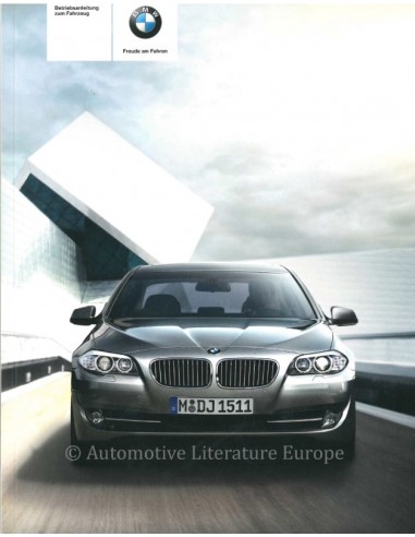 2010 BMW 5 SERIE INSTRUCTIEBOEKJE DUITS