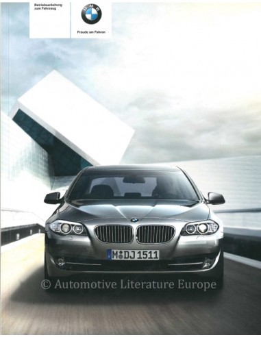 2010 BMW 5 SERIES OWNERS MANUAL GERMAN