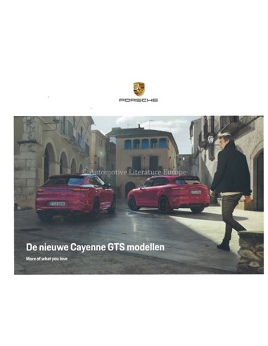 2021 PORSCHE CAYENNE GTS HARDCOVER BROCHURE NIEDERLÄNDISCH