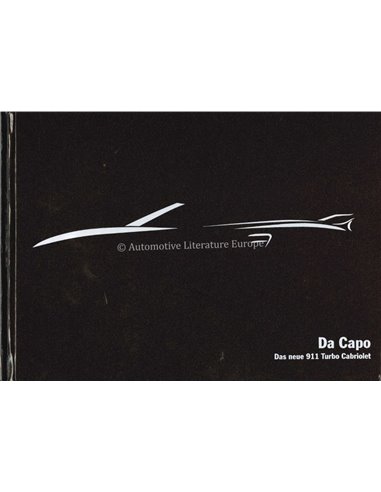 2008 PORSCHE 911 TURBO CABRIOLET HARDCOVER PROSPEKT DEUTSCH