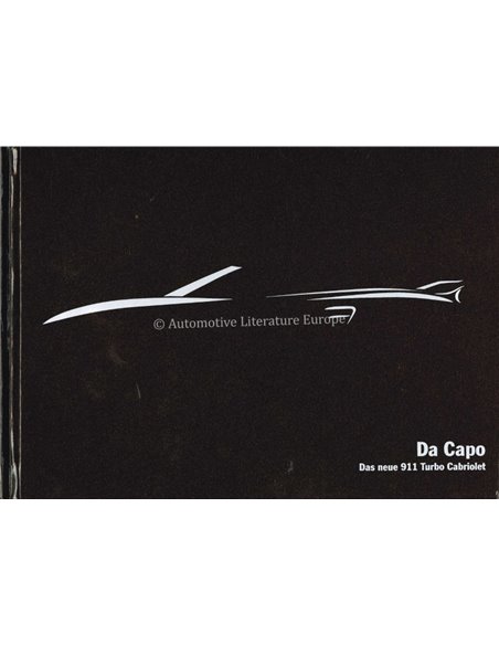 2008 PORSCHE 911 TURBO CABRIOLET HARDCOVER PROSPEKT DEUTSCH