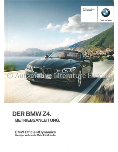 2010 BMW Z4 BETRIEBSANLEITUNG ENGLISCH