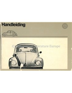1972 VOLKSWAGEN 1200 1300 OWNERS MANUAL DUTCH