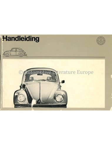 1972 VOLKSWAGEN 1200 1300 OWNERS MANUAL DUTCH