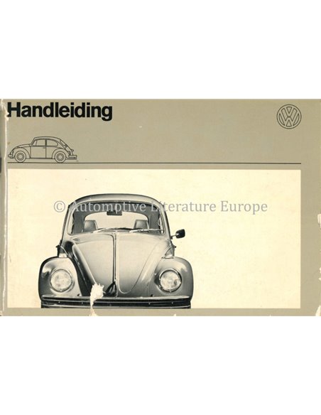 1972 VOLKSWAGEN 1200 1300 OWNERS MANUAL DUTCH