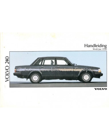 1990 VOLVO 240 OWNERS MANUAL DUTCH