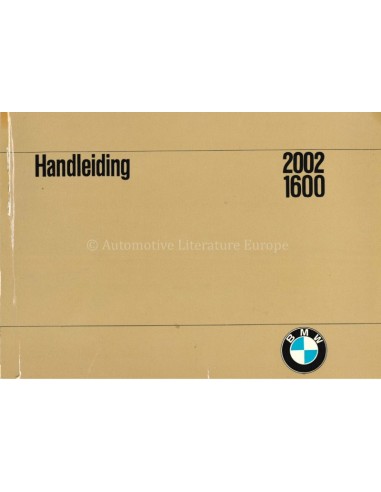 1968 BMW 1600 2002 BETRIEBSANLEITUNG...