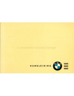1964 BMW 1500 / 1600 / 1800 OWNERS MANUAL DUTCH