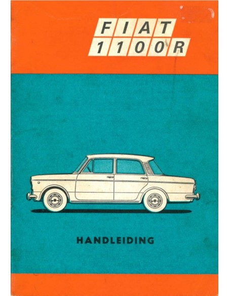 1968 FIAT 1100R OWNERS MANUAL DUTCH