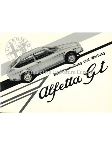 1975 ALFA ROMEO ALFETTA GT BETRIEBSANLEITUNG ITALIENISCH