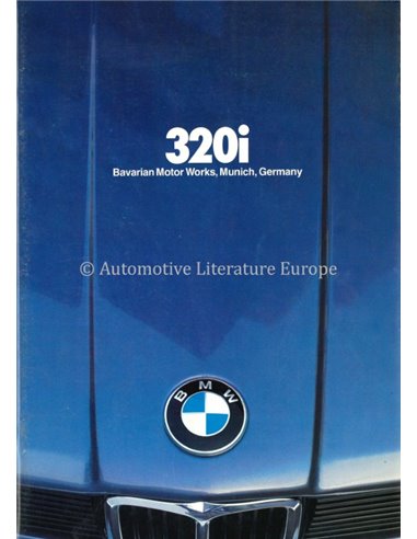 1980 BMW 320i BROCHURE ENGLISH (USA)