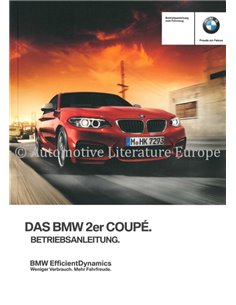 2016 BMW 2 SERIES COUPÉ OWNERS MANUAL GERMAN