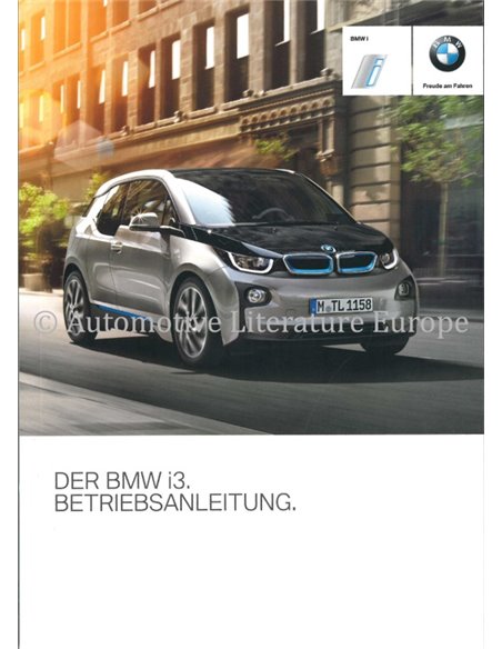 2017 BMW I3 INSTRUCTIEBOEKJE DUITS