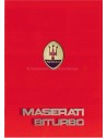 1986 MASERATI BITURBO BROCHURE ENGLISH (US)