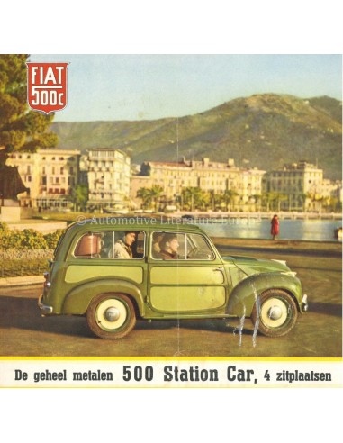 1951 FIAT 500 C BROCHURE NEDERLANDS
