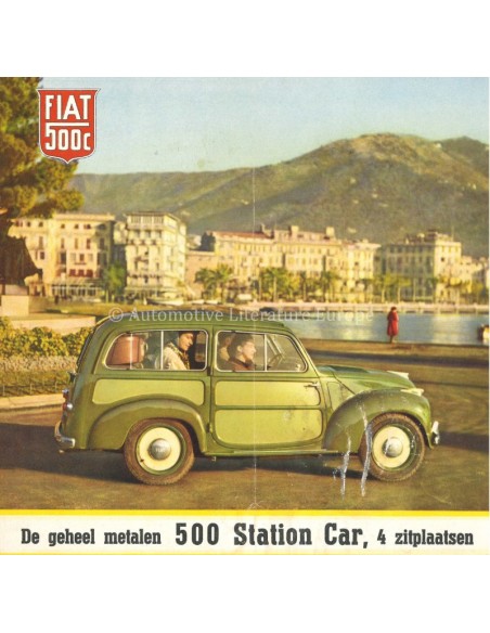 1951 FIAT 500 C BROCHURE DUTCH