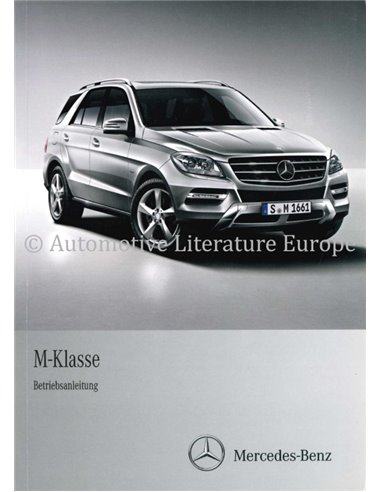 2012 MERCEDES BENZ M CLASS OWNERS MANUAL GERMAN