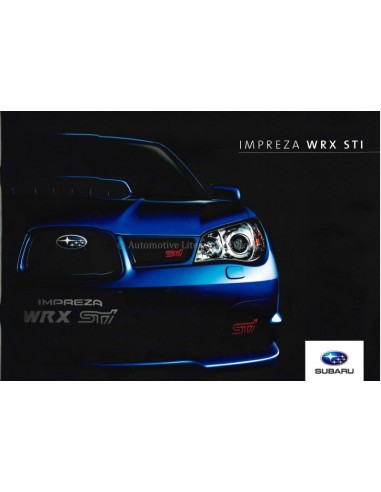 2007 SUBARU IMPREZA WRX STI BROCHURE DUTCH